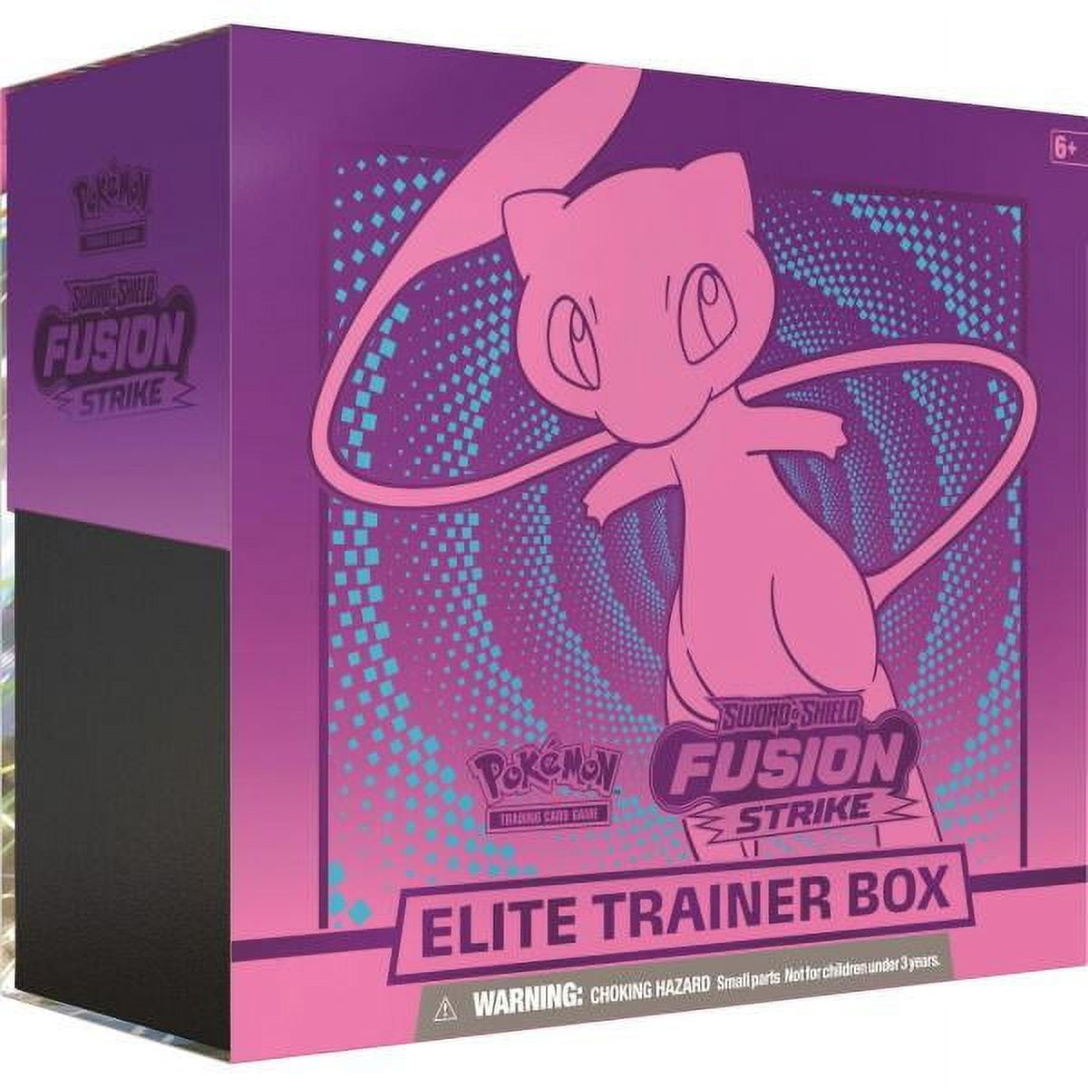 Pokemon TCG: Sword & Shield - Fusion Strike Elite Trainer Box - Mew [Card  Game, 2 Players] 