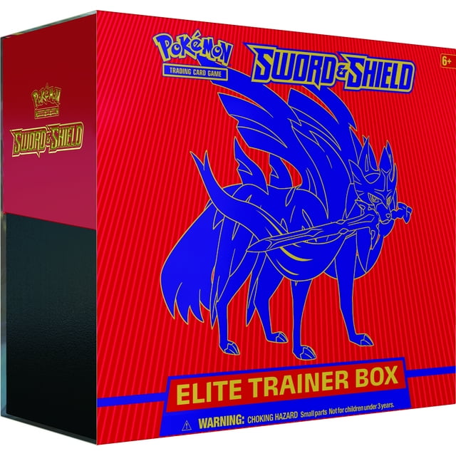 Pokemon TCG Sword and Shield Elite Trainer Box Zacian 8 Boosters