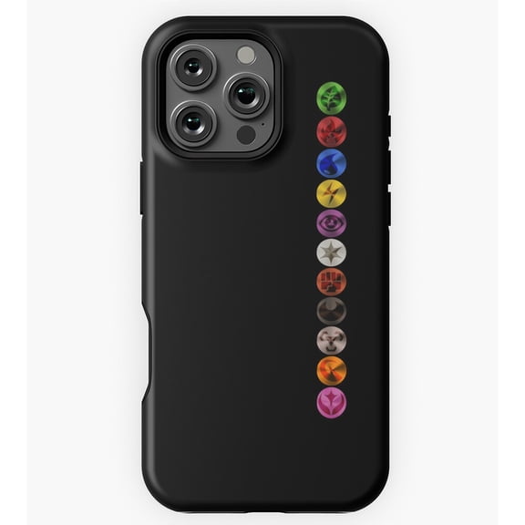 Pokemon TCG Type Symbols Game GA2095 Phone Case for iPhone 11 to 17 Pro Max