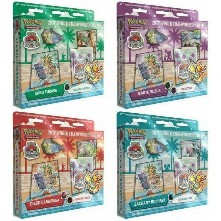  Pokemon 2017 WORLD CHAMPIONSHIP DECKS - BUNDLE OF 4 : Toys &  Games