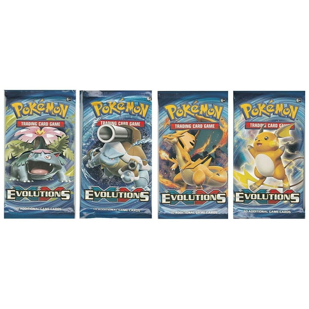 Pokemon TCG: XY Evolutions, 4 Booster Packs - Walmart.com