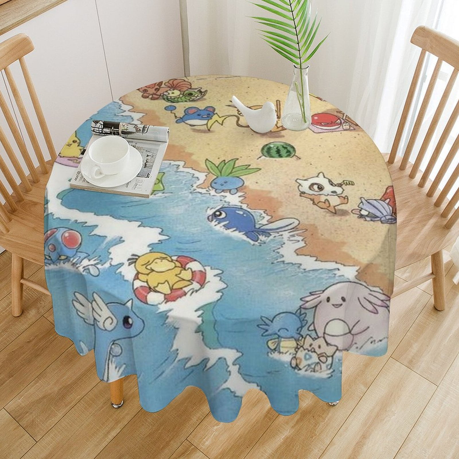 Pokemon Tablecloth Anime for Dining Table Picnic Gift 60x60in Pokemon ...