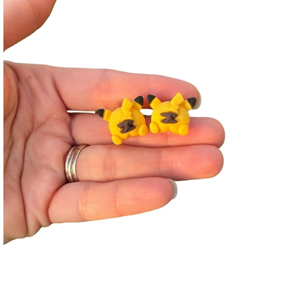 Pokemon Tail Stud Post Womens Teens Comic Con Earrings
