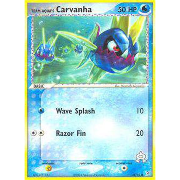 Pokemon Team Magma vs Team Aqua Common Team Aqua's Carvanha #48
