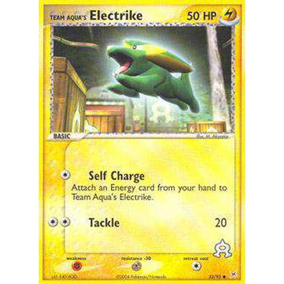 Pokemon Team Magma vs Team Aqua Common Team Aqua's Electrike #53