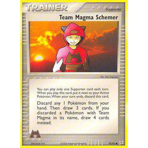 Pokemon Team Magma vs Team Aqua Common Team Magma Schemer #70