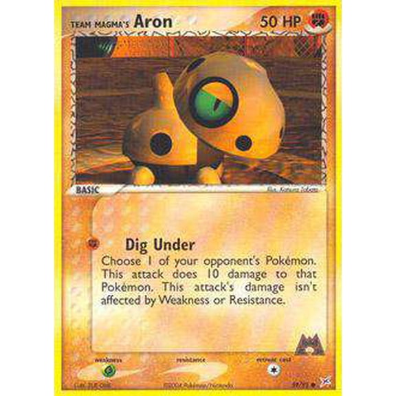 Pokemon Team Magma vs Team Aqua Common Team Magma's Aron #59