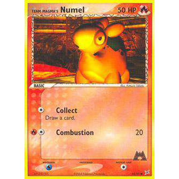 Pokemon Team Magma vs Team Aqua Common Team Magma's Numel #64