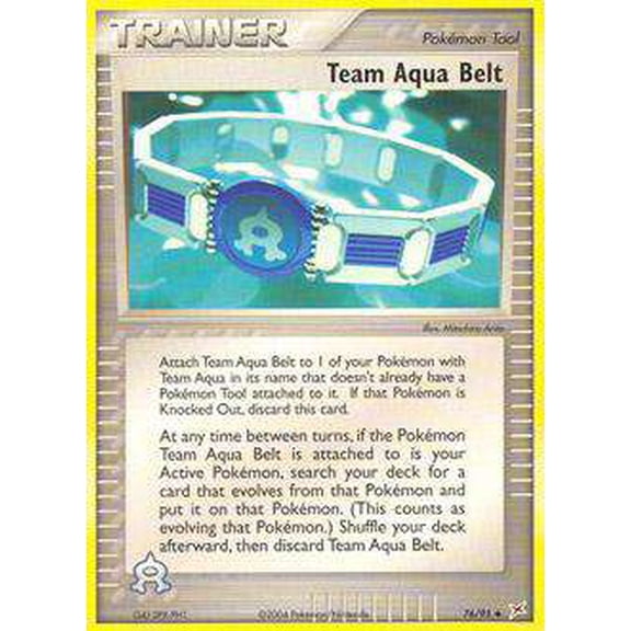 Pokemon Team Magma vs Team Aqua Uncommon Team Aqua Belt #76