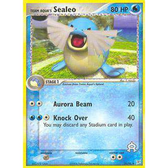 Pokemon Team Magma vs Team Aqua Uncommon Team Aqua's Sealeo #31