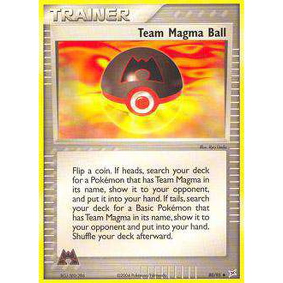 Pokemon Team Magma vs Team Aqua Uncommon Team Magma Ball #80