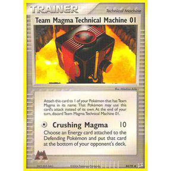Pokemon Team Magma vs Team Aqua Uncommon Team Magma Technical Machine 01 #84