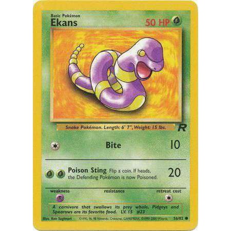 Pokemon Team Rocket Common Ekans #56