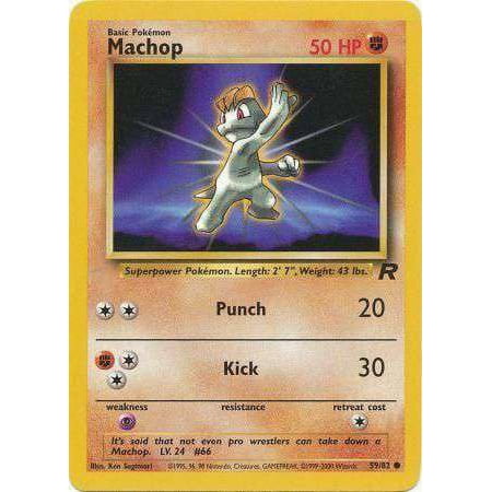 Pokemon Team Rocket Common Machop #59