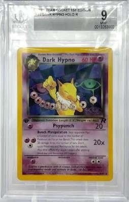 Pokemon Team Rocket Holo Rare Dark Hypno (1st Edition) (Beckett - Mint 9  (0013263902)) - Walmart.com