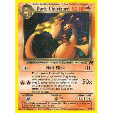 Pokemon Team Rocket Rare Holo Dark Charizard #4