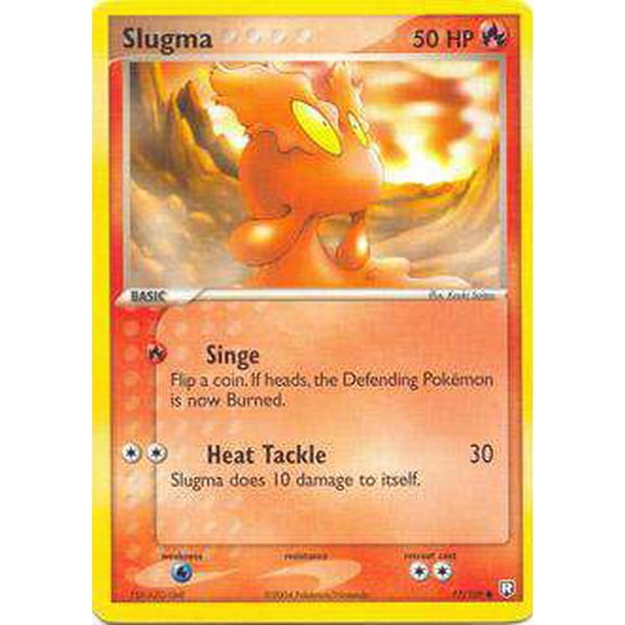 Pokemon Team Rocket Returns Common Slugma #77