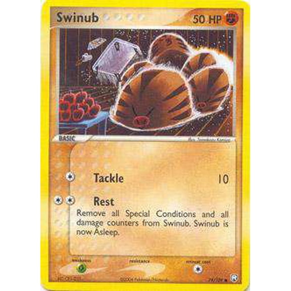 Pokemon Team Rocket Returns Common Swinub #79