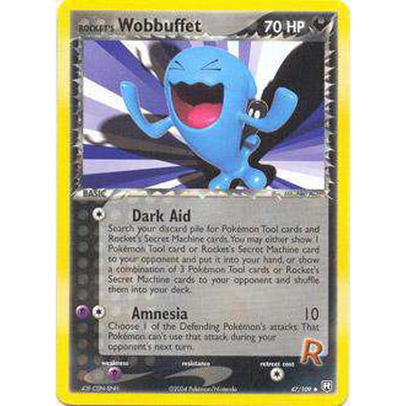 Pokemon Team Rocket Returns Uncommon Rocket's Wobbuffet #47