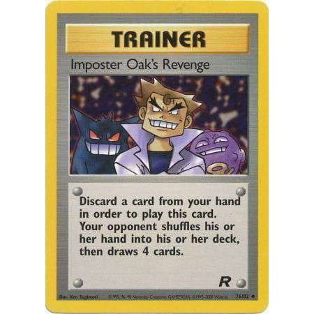 Pokemon Team Rocket Uncommon Imposter Oak's Revenge #76
