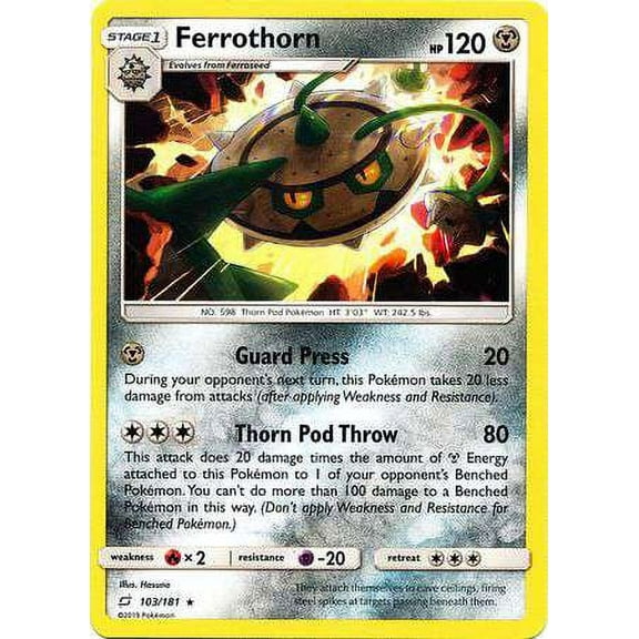Pokemon Team Up Ferrothorn #103