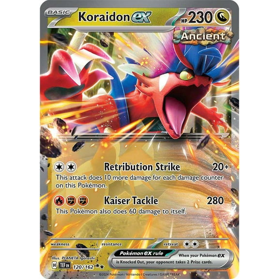 Pokemon Temporal Forces Double Rare Koraidon ex #120