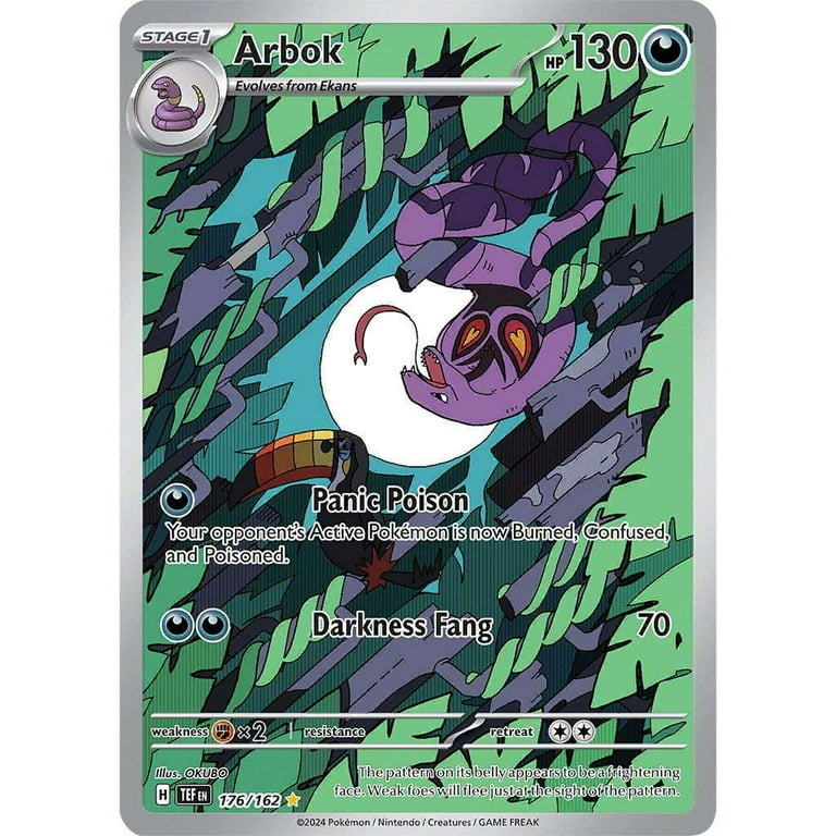 Pokemon Temporal Forces Illustration Rare Arbok #176 - Walmart.com