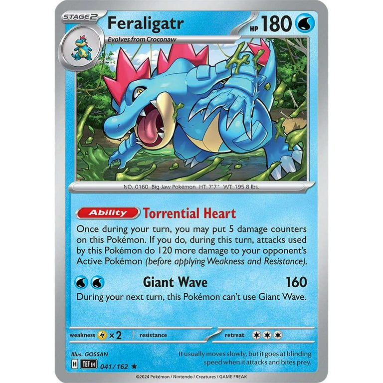 【2024最新】SNSで話題・人気の商品のおすすめアイテム Rare Forces Temporal Pokemon Feraligatr Walmart.com - #41 ポケモンカードゲーム