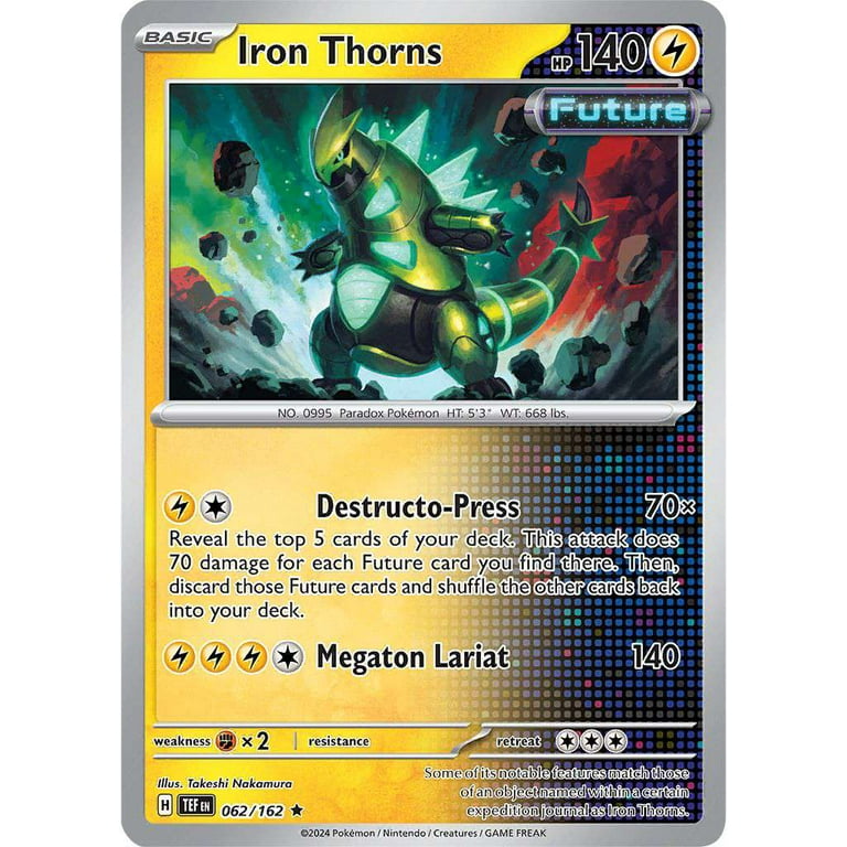 Pokemon Temporal Forces Rare Iron Thorns #62 - Walmart.com Pokemon Temporal Forces Rare Iron Thorns #62 - Walmart.com