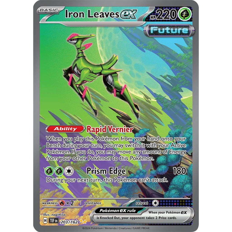 Pokemon Temporal Forces Special Illustration Rare Iron Leaves ex #203 - Walmart.com Pokemon Temporal Forces Special Illustration Rare Iron Leaves ex #203 - Walmart.com