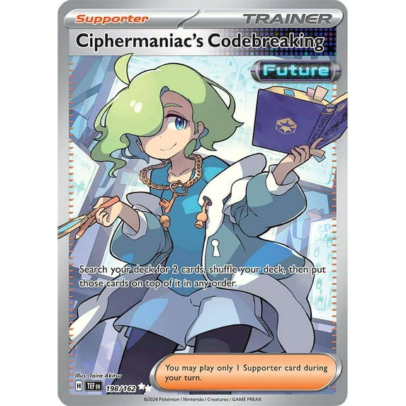 Pokemon Temporal Forces Ultra Rare Ciphermaniac's Codebreaking #198