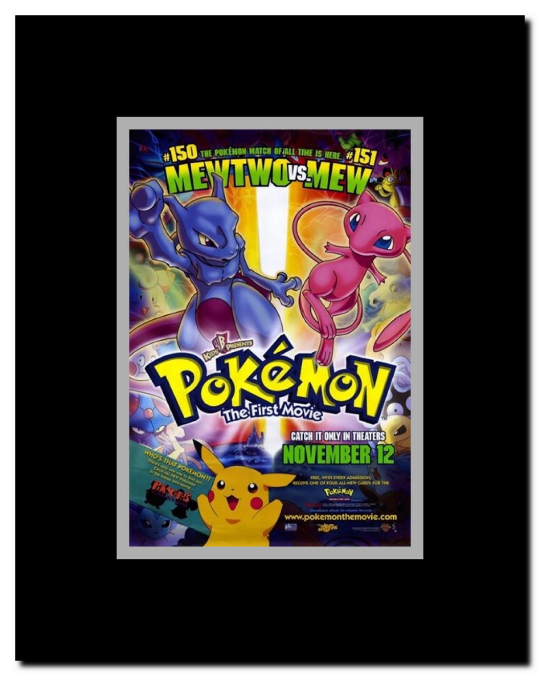 Pokemon: The First Movie Framed Movie Poster