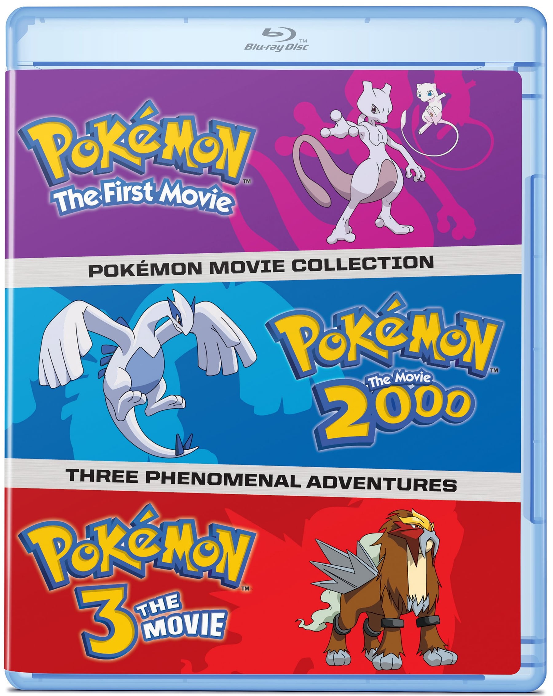 Viz Media Pokemon 1-3 Movies Collection on Blu-ray, Anime
