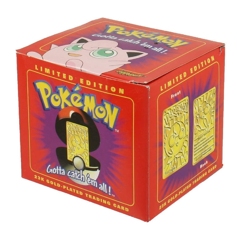 walmart pokemon gold cards Limited Edition 1999 Pokemon BK Jigglypuff Gold Card #39 – Dx Games & More