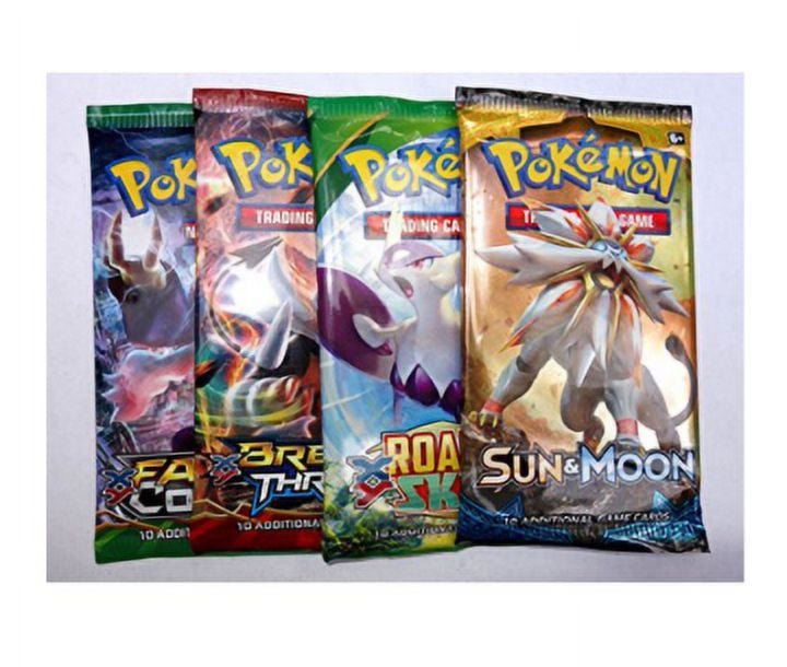 POKMON Pokemon Trade Card Game: 4 Assorted Booster Packs