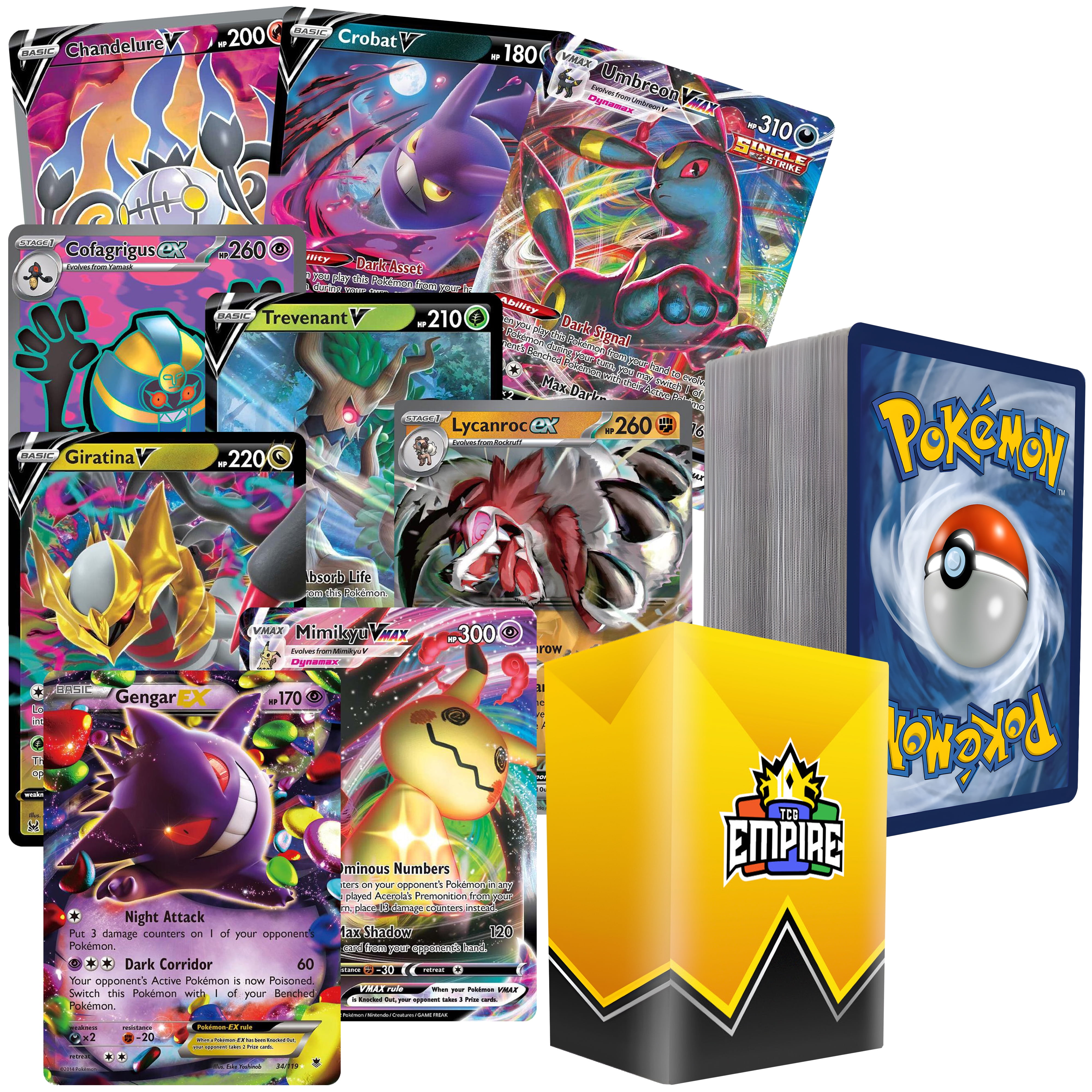 Pokemon Trade & Trick Boo-Bundle Halloween Battle Box | 100+ Pokmon Cards  | 1x Halloween Ultra/Double Rare Guaranteed | Spooky Holos Included! |  Perfect Trick-or-Treat Giftable! - Walmart.com