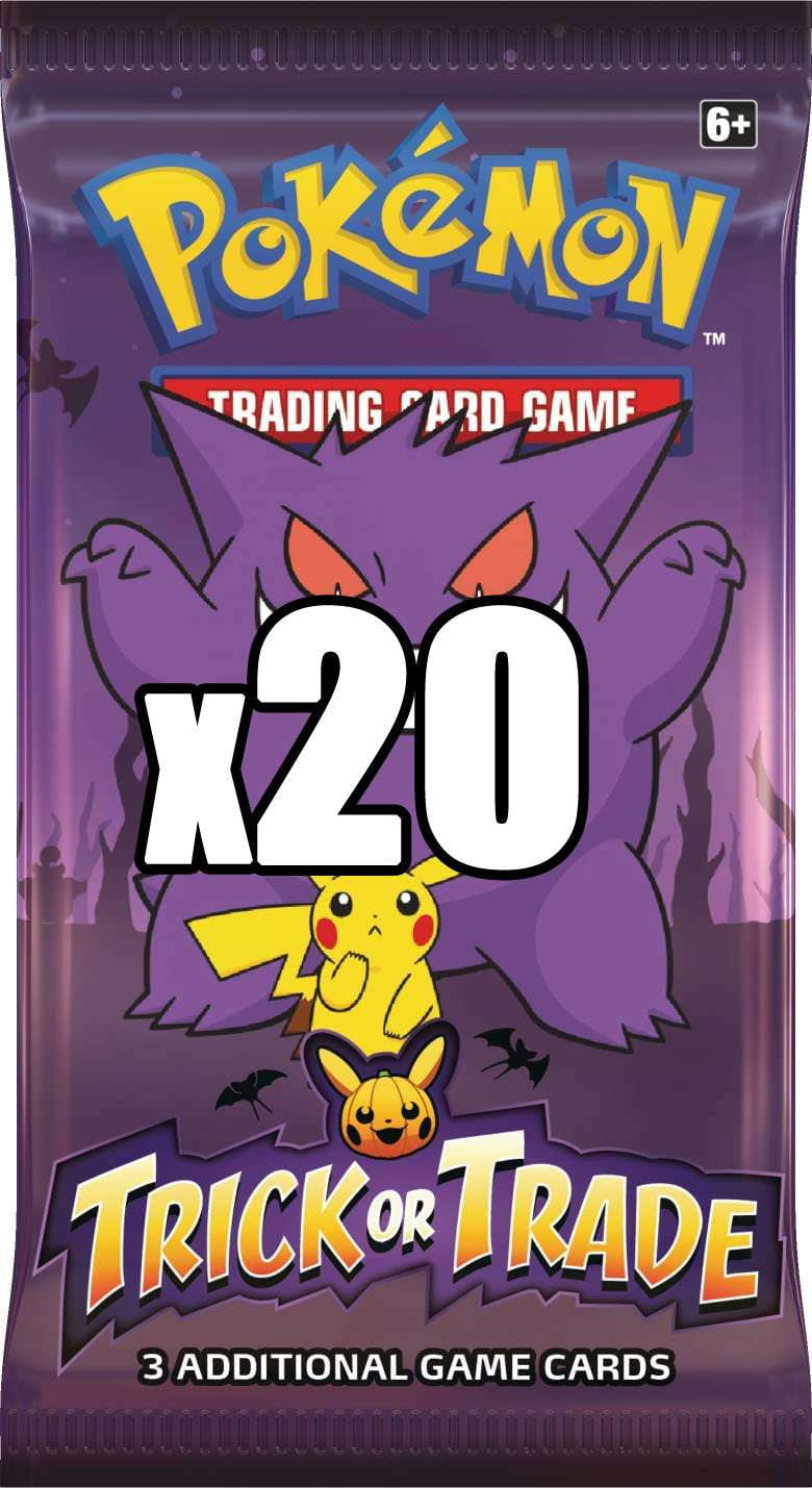 Pokemon 2022 Halloween Trading Card Game - 20 BOOster Packs