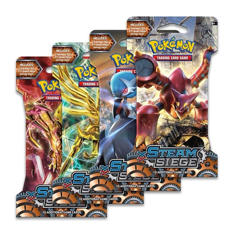 pokemon trading card game 4 pack TCG Mega Moonlit Tin Cards Booster Packs Collectible Set Filled with courage and determination Pokemon Trade Card Game: 4