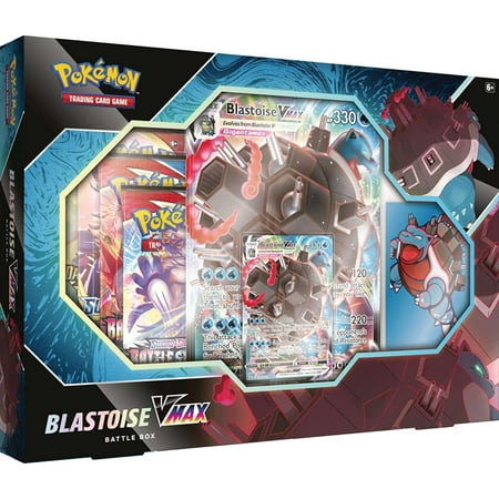 Pokemon TCG: Blastoise VMAX Battle Box [Card Game, 2 Players]