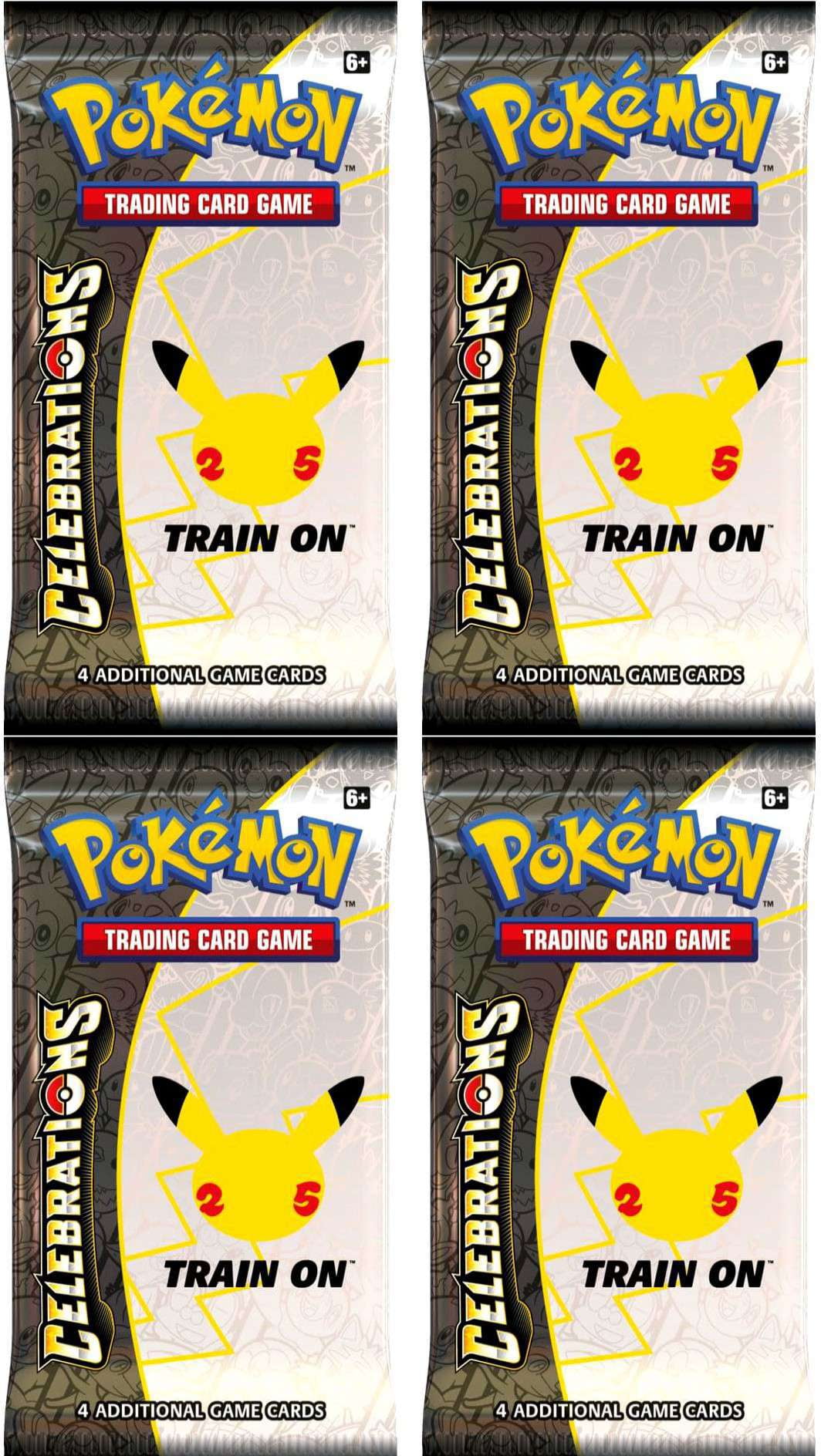pokemon celebrations booster pack price Amazon.com: Pokemon TCG - Lost Origin - x4 Sealed Booster Pack Set main image 0