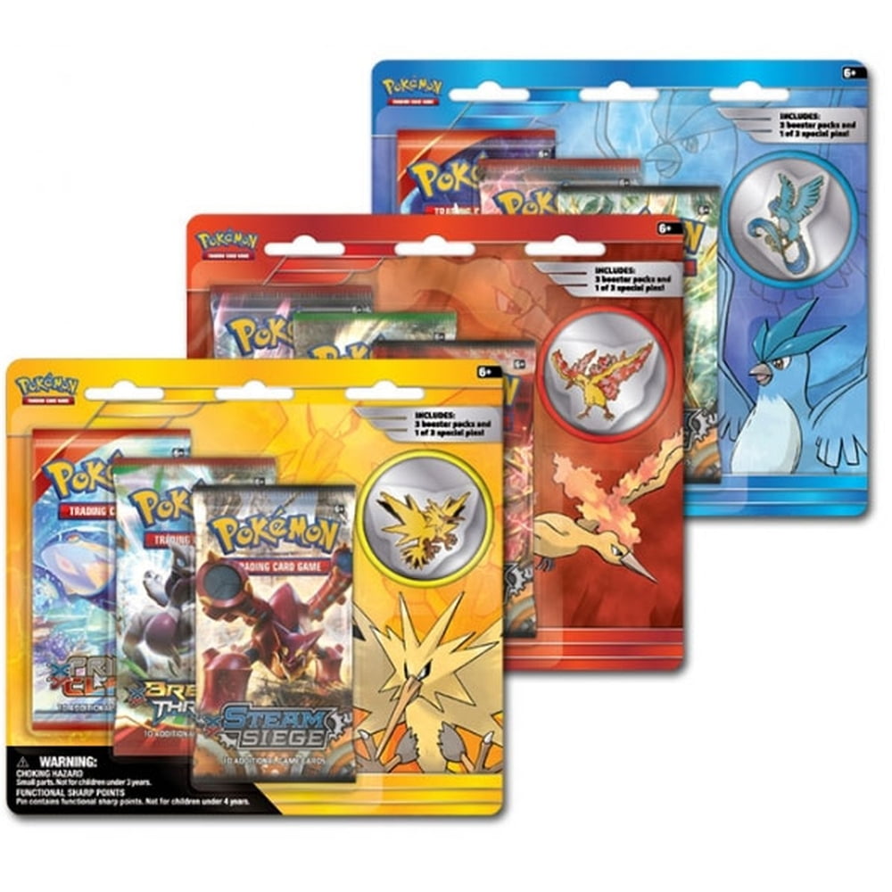  Articuno Moltres Zapdos - Pokemon Go - Foil - Legendary Card  Lot - 3 Card Set : Toys & Games