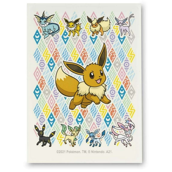 Pokemon Trading Card Game Eevee Prismatic Card Sleeves (65 ct)