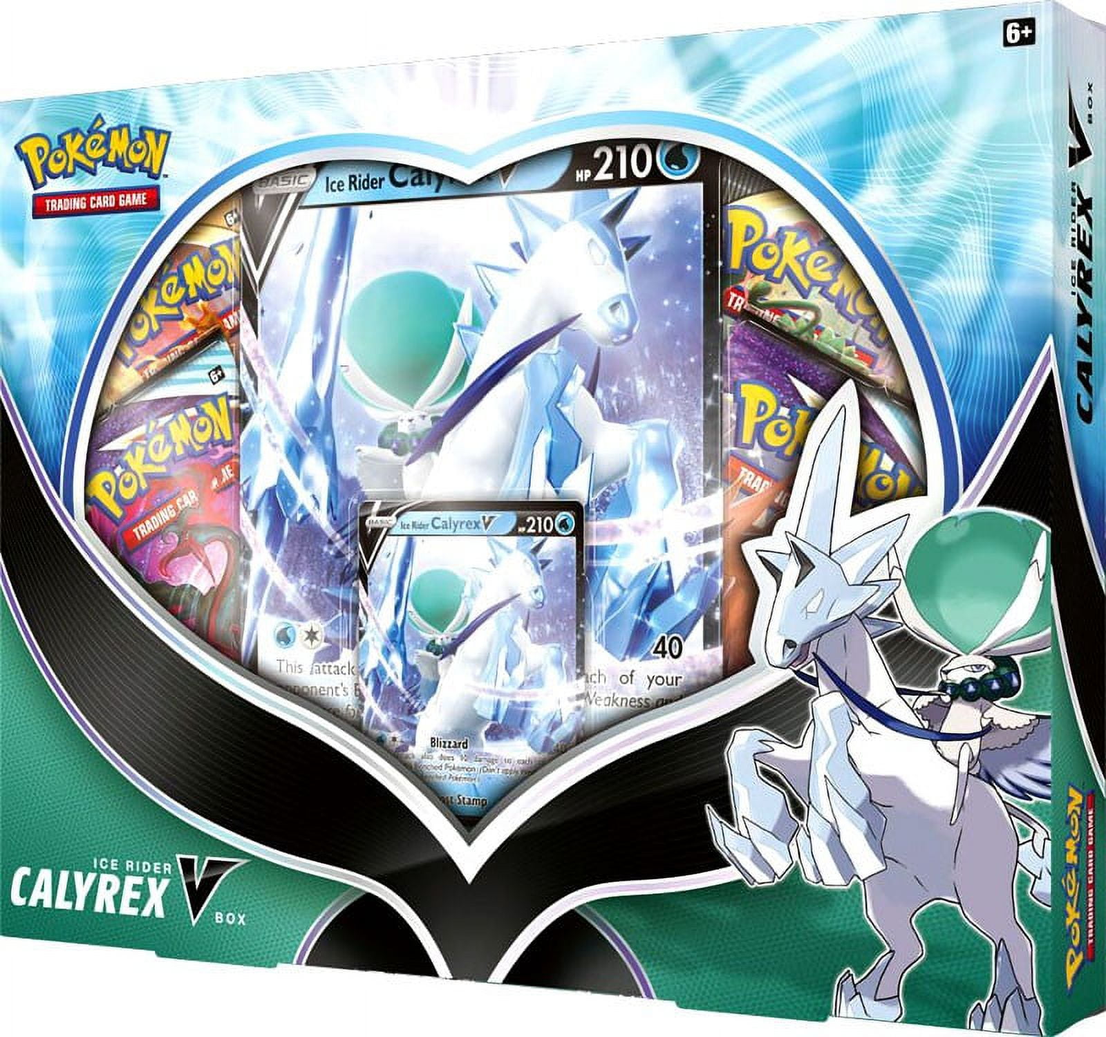 Ice Rider Calyrez Pokemon Trading Card Game ICE Rider Calyrex V Box (4 Booster Packs ...