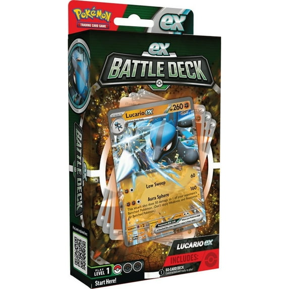 Pokemon Trading Card Game Lucario ex Battle Deck (60 Cards)