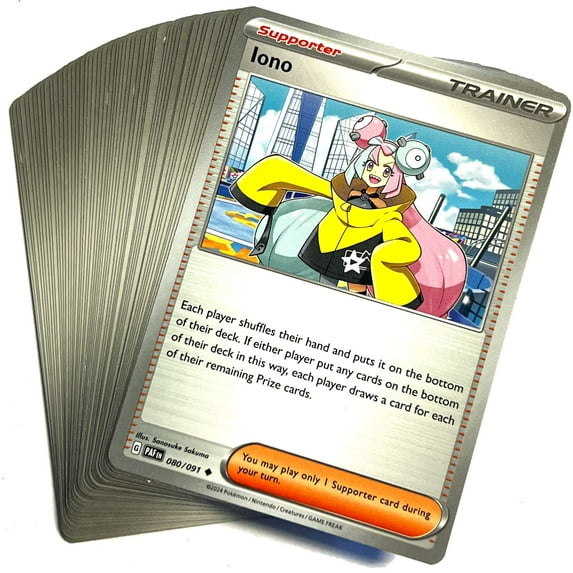 Pokemon Trading Card Game Paldean Fates LOT of 50 Single Cards (50 Assorted Uncommons/Commons)