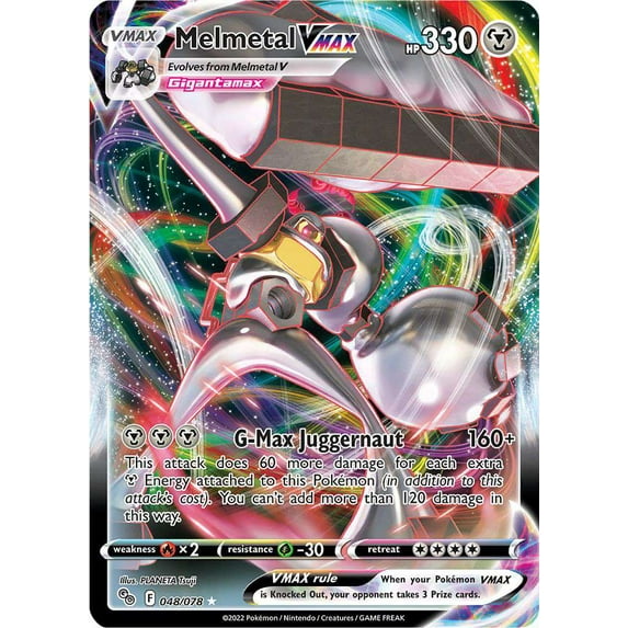 Pokemon Trading Card Game Pokemon GO Single Card Ultra Rare Melmetal VMAX #48