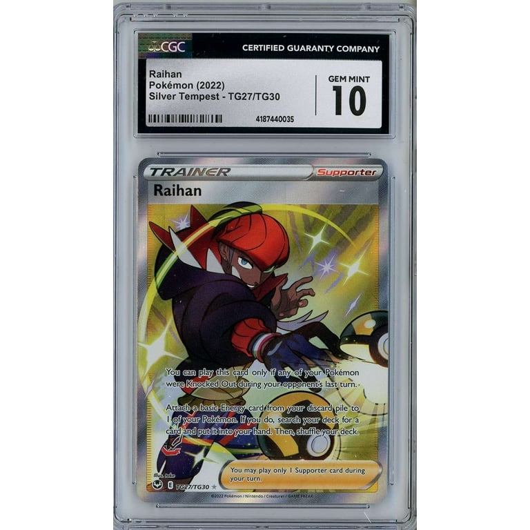 raihan pokemon card price Pokemon Sword & Shield Silver Tempest Ultra Rare Raihan TG27 main image 1