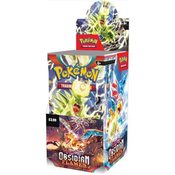 Pokemon Trading Card Game Scarlet & Violet Obsidian Flames Half Booster Box (18 Packs)