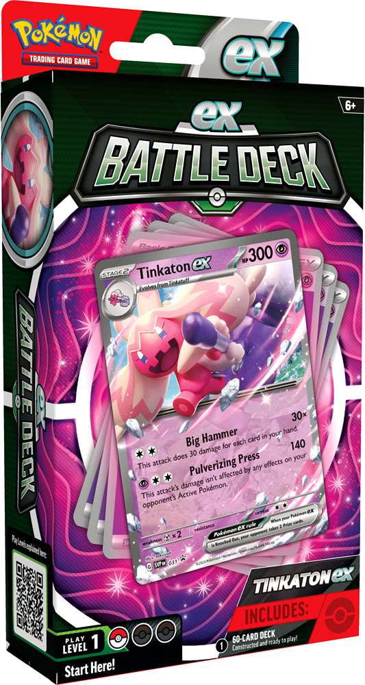 Pokemon Trading Card Game Tinkaton ex Battle Deck (60 Cards) - Walmart  Business Supplies