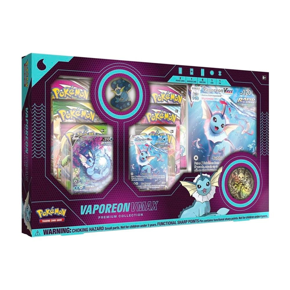 Pokemon Trading Card Game Vaporeon VMAX Premium Collection - Walmart.com